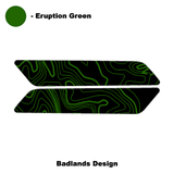 Topo Interior Front Door Grab Handle Overlay Kit (Printed + Laser Series) - 2021+ Bronco