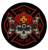 Firefighter Skull Spare Tire Cover