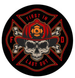 Firefighter Skull Spare Tire Cover