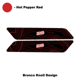 Topo Interior Front Door Grab Handle Overlay Kit (Printed + Laser Series) - 2021+ Bronco