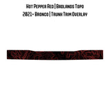 Topo Trunk Trim Overlay / Protector - 2021+ Bronco