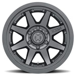 Icon Rebound Pro / Satin Black - sku: 21817859057SB / Size: 17x8.50 / Bolt Pattern: 6x5.5 / Offset: 25mm / Backspacing: 5.75" / Bore: 95.1mm