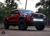 32" Lower Bumper Hidden LED Light Bar Kit Fits 2016-2023 Toyota Tacoma