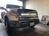 42" Hidden Grille Curved LED Light Bar Mounting Brackets For 2014-2021 Toyota Tundra