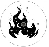 Magical Fire White Spare Tire Cover