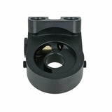 BOOST Products Billet Oil Filter Sandwich Plate Adapter  w/ Thermostat, black anodized