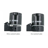 BOOST Products Billet Oil Filter Sandwich Plate Adapter  w/ Thermostat, black anodized