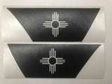 Premium Cast Matte Black Vinyl Flag Decals for Wrangler JL and Gladiator Fender Ventsx2