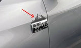 Premium Cast Matte Black Vinyl Decal Mountains for 2014-2021 Tundra Fenders