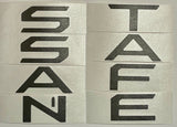 Premium Cast Vinyl Decal Letter Inlays for 2024-2026 Santa Fe Liftgate