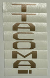 Premium Cast Vinyl Decal Letter Inlays for 2024-2026 Tacoma Dashboard Emblem