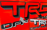 Premium Cast Vinyl Decal Letter Inserts for 2024-2026 Tacoma TRD Bedside Stickers x2
