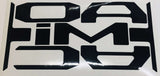 Premium Cast Vinyl Decal Letter Inserts for 2024-2026 Tacoma Tailgate