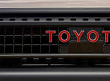 Premium Cast Vinyl Decal Inlay Letters for 2024-2026 Land Cruiser Grille