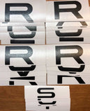 Premium Cast Vinyl Decal Letters for 2014-2022 Range Rover Sport Hood and Liftgate