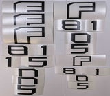 Premium Cast Vinyl Decal Letters for 2016-2020 F-150 Fender and Tailgate Emblems