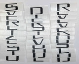 Premium Cast Vinyl Decal Letters for 2019-2025 Silverado Fender and Tailgate Emblems