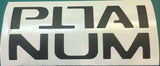 Premium Cast Vinyl Decal Letter Inserts for 2015-2020 F-150 PLATINUM Tailgate