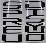 Premium Cast Vinyl Decal Letter Inserts for 2017-2026 SUPER DUTY Hood