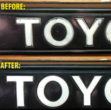 Premium Cast Vinyl Decal Letters for 1984-1989 4Runner Tailgate Bezel