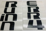 Premium Cast Vinyl Decal Letter Inlays for 2010-2024 4Runner Liftgate and Side Emblems