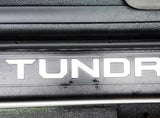 Premium Cast Vinyl Decal Letter Inserts for 2014-2021 Tundra Door Sill Protectors x2