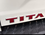 Premium Cast Vinyl Decal Letter Inlays for 2016-2024 Titan Doors and Tailgate
