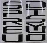 Premium Cast Vinyl Decal Letter Inserts for 2017-2026 SUPER DUTY Tailgate