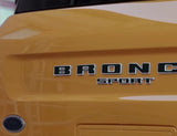 Premium Cast Vinyl Decal Letter Inlays for 2020-2026 Bronco Sport Tailgate