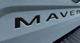 Premium Cast Vinyl Decal Letter Inserts for 2022-2026 Maverick Tailgate