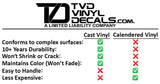 Premium Cast Vinyl Decal Letter Inserts for 2022-2026 Santa Cruz Tailgate