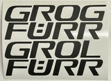 Premium Cast Vinyl Decal Letter Inserts for 2023-2025 Corolla GR-Four Rocker Panels