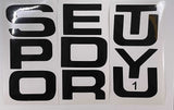 Premium Cast Vinyl Decal Letter Inserts for 2008-2016 SUPER DUTY Grille