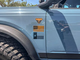 Printed Series Texas Flag Fender Stickers - 2021+ Bronco / Bronco Sport / Jeep / Universal