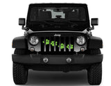 Puppy Paw Prints Green Diagonal Grille Insert