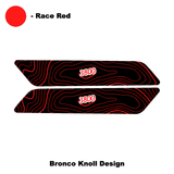 Topo Interior Rear Door Grab Handle Overlay Kit (Printed Series) - 2021+ Bronco 4 Door