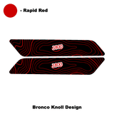 Topo Interior Rear Door Grab Handle Overlay Kit (Printed Series) - 2021+ Bronco 4 Door