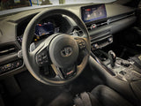 Real Carbon "Supra" Steering Wheel Trim Overlay (Lower) - 2020+ Supra