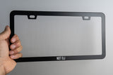 Slim "NOT OJ" License Plate Frame (Pair)
