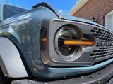 Smoked Signature DRL Bar Overlays - 2021+ Bronco (Signature Headlights)