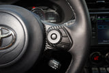 Steering Wheel Controls + Lower Spoke 3D Carbon Overlays - 2022+ BRZ / GR86