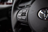 "Supra" Steering Wheel Trim Overlays (Full Set) - 2020+ Supra