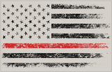 Sun Visor Airbag Label Distressed American Flag Overlays - 2016-2023 Tacoma