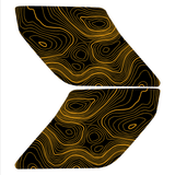 Topo Interior Lower Front Door Card Insert Overlays (Printed Series) - 2021+ Bronco 4 Door