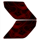 Topo Interior Door Handle Overlays - 2021+ Bronco