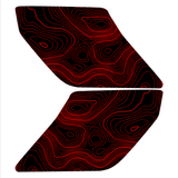 Topo Interior Lower Door Card Insert Overlays (Printed Series) - 2021+ Bronco 2 Door