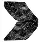 Topo Interior Sun Visor Overlays (Printed Series) - 2021+ Bronco (NO Homelink)
