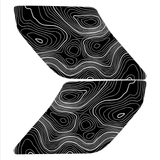 Topo Interior Sun Visor Overlays (Printed Series) - 2021+ Bronco (with Homelink)