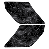 Topo Interior Lower Door Card Insert Overlays (Printed Series) - 2021+ Bronco 2 Door