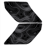 Topo Interior Sun Visor Overlays (Printed Series) - 2021+ Bronco (NO Homelink)